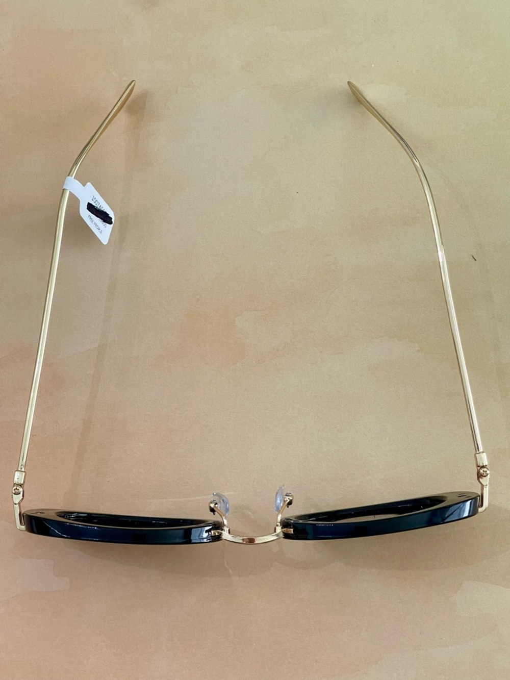 Free People Black Oval Frame Sunglasses with Gold Accents - Women Accessories - Picture 7 of 10